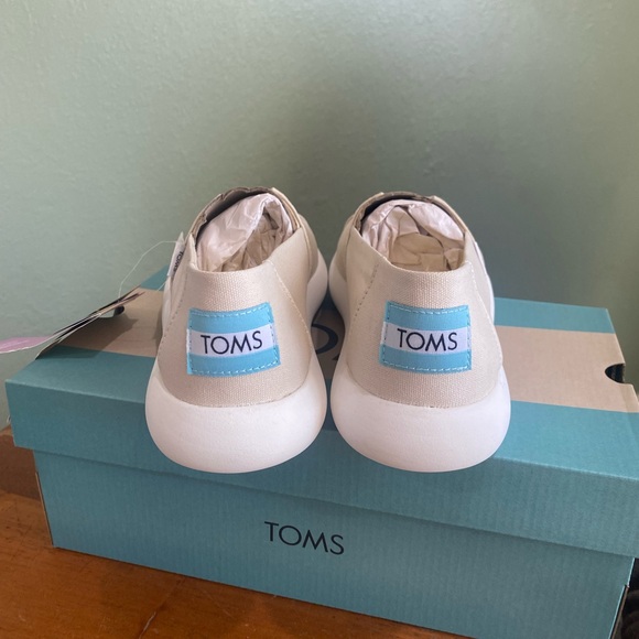 Toms Alpargata Mallow Loafer 9.5 Tan Casual Vacation Comfortable Slip On - Picture 6 of 10